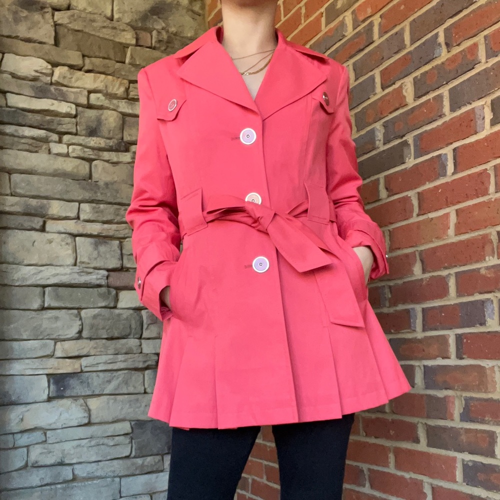 Via spiga salmon short woman’s trench coat